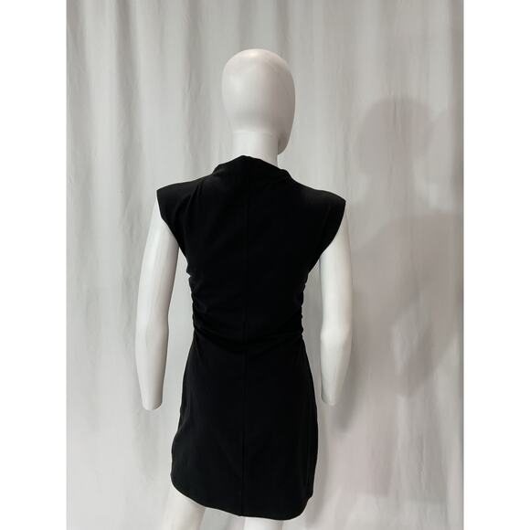 Reformation 'Alden' Black Mock Neck Knit Dress Size M - Picture 3 of 5